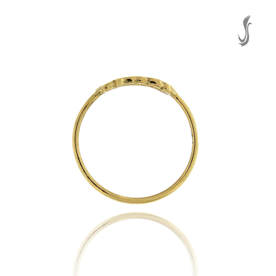 anello in oro minimale
