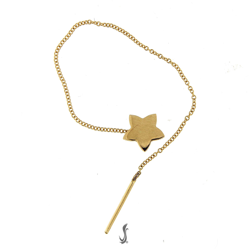 orecchino singolo con stella piercing helix in oro