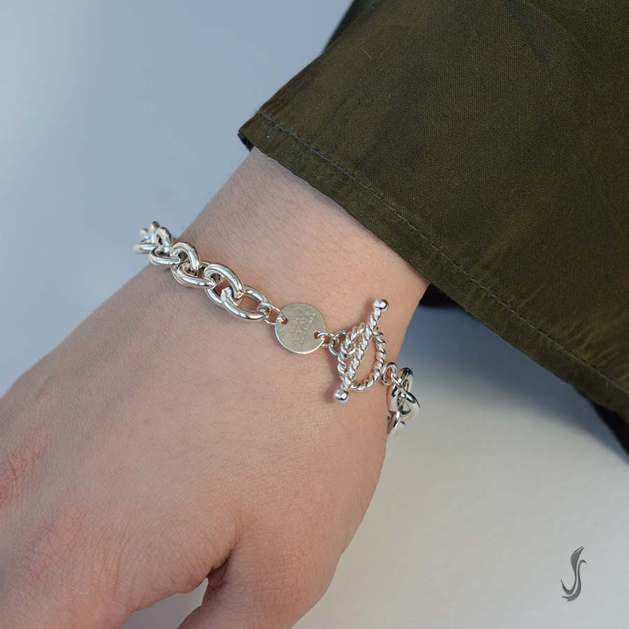 Bracciale in Argento Catena spessa