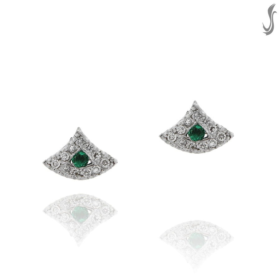 05142 orecchini diamanti e smeraldi