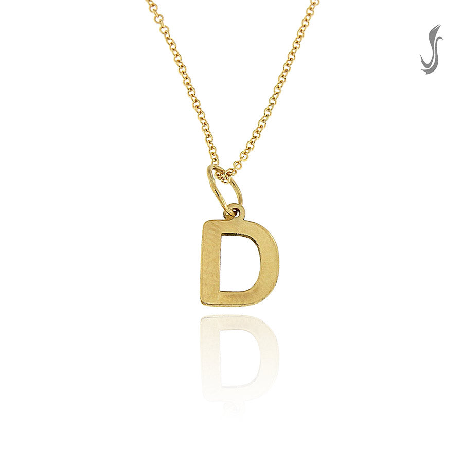 Girocollo con lettera D in Oro
