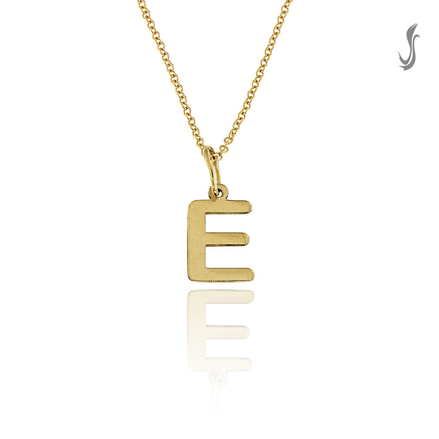 Girocollo con lettera E in Oro