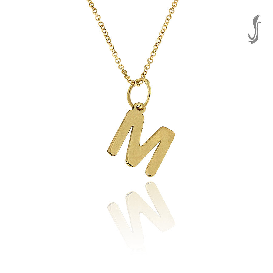 Girocollo con lettera M in Oro