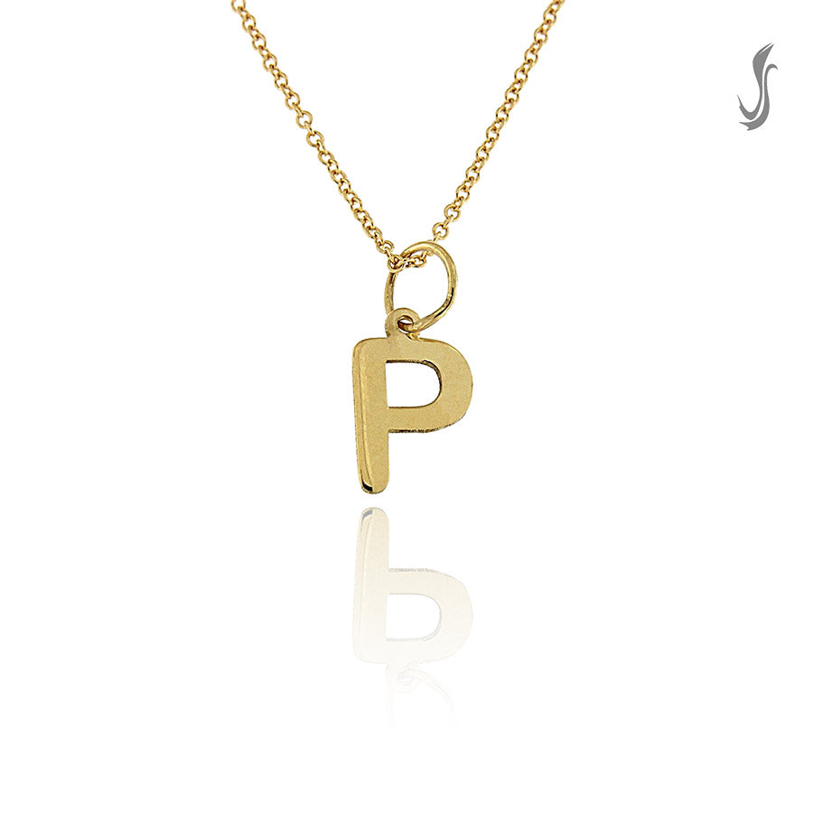 Girocollo con lettera P in Oro