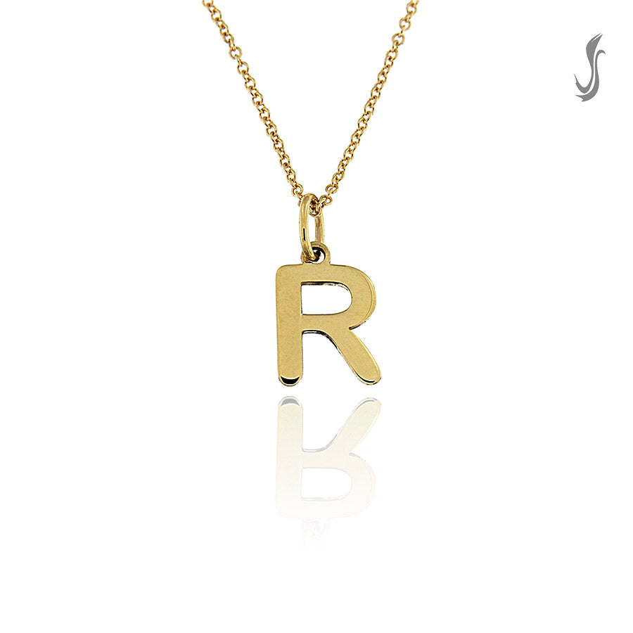 Girocollo con lettera R in Oro