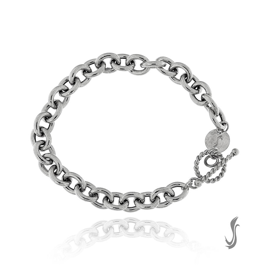 Bracciale  in argento bianco