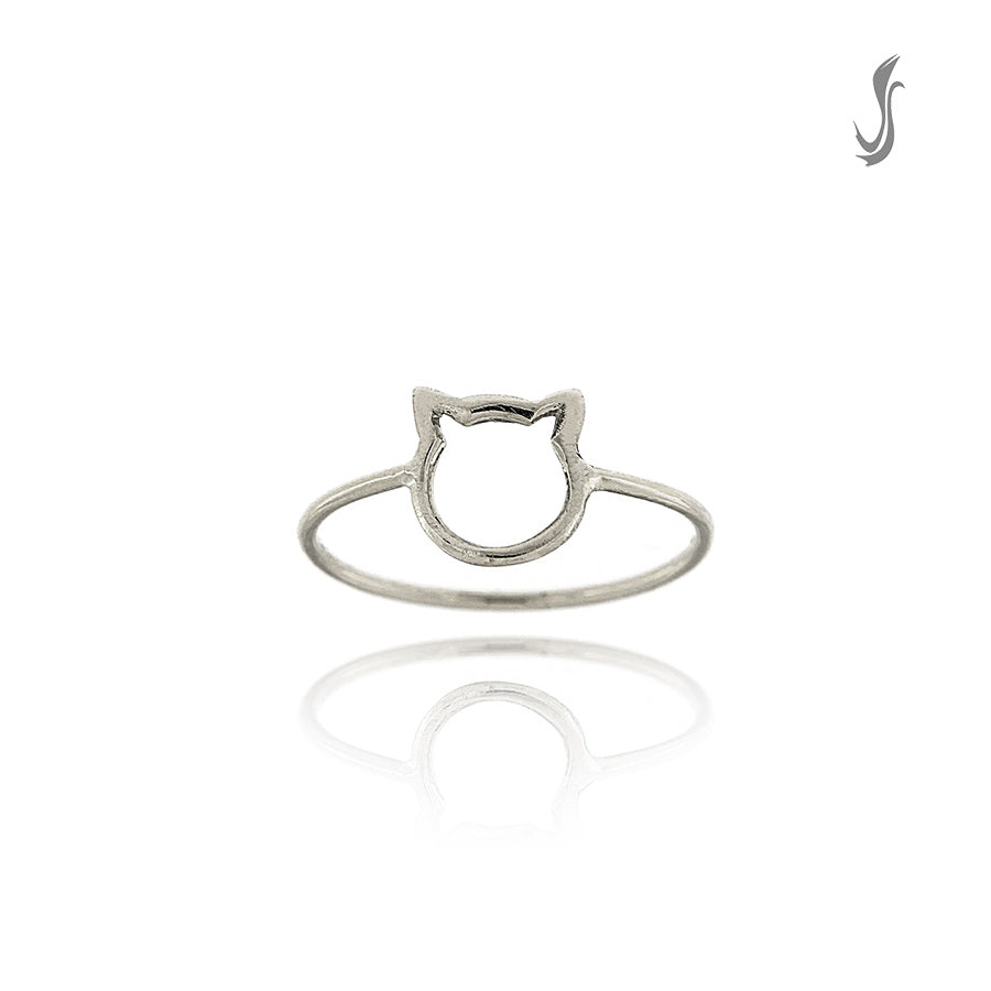Anello Donna A Forma Di Orecchio Di Gatto - Acciaio Inox Anello Donna A Forma Di Orecchio Di Gatto - Acciaio Inox
