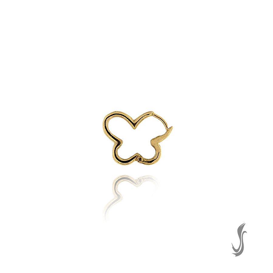 piercing da orecchio Farfalla oro