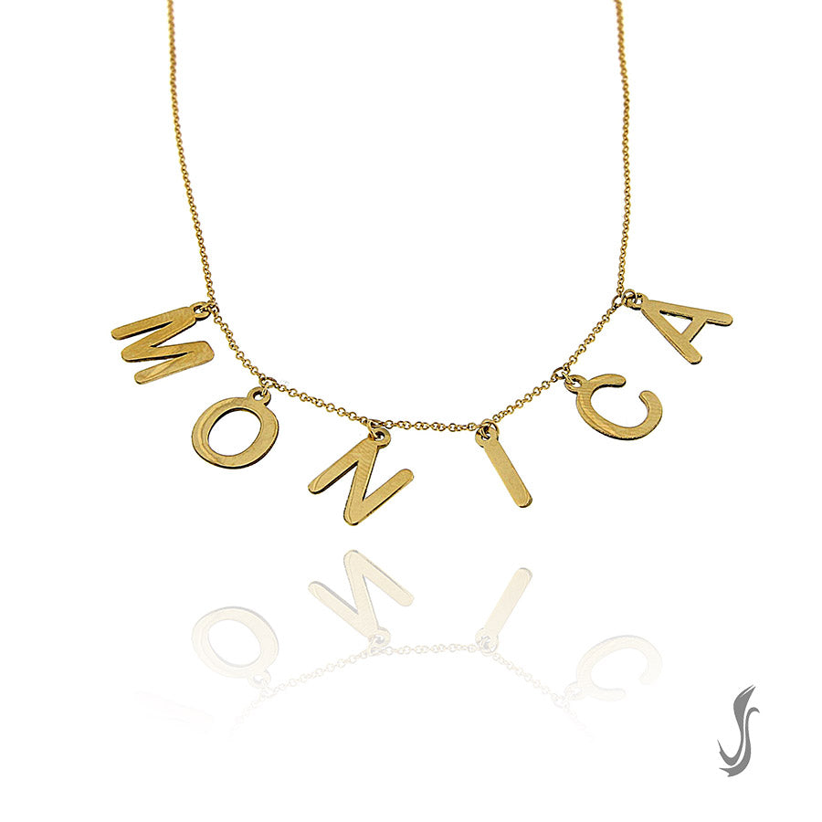 Collana in oro personalizzata con nome 