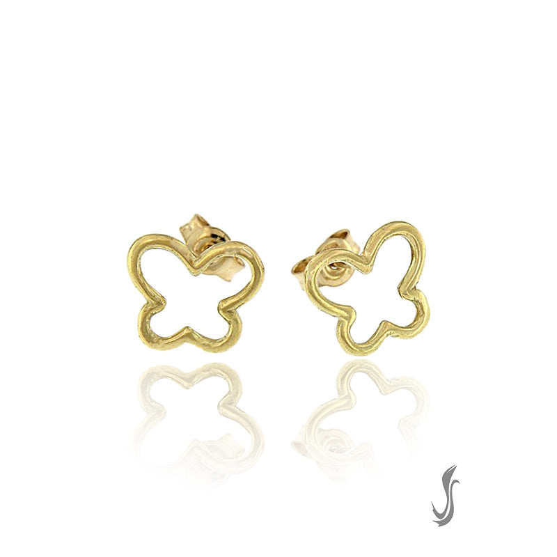 Orecchini d'oro con farfalla – Vicari Gioielli