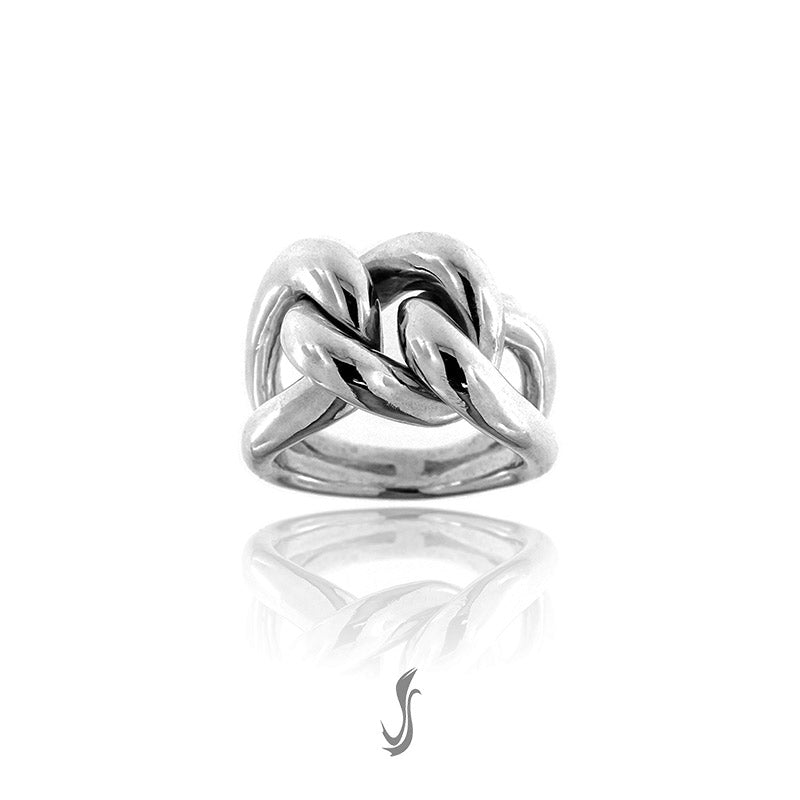 anello maglia barbazzale in argento
