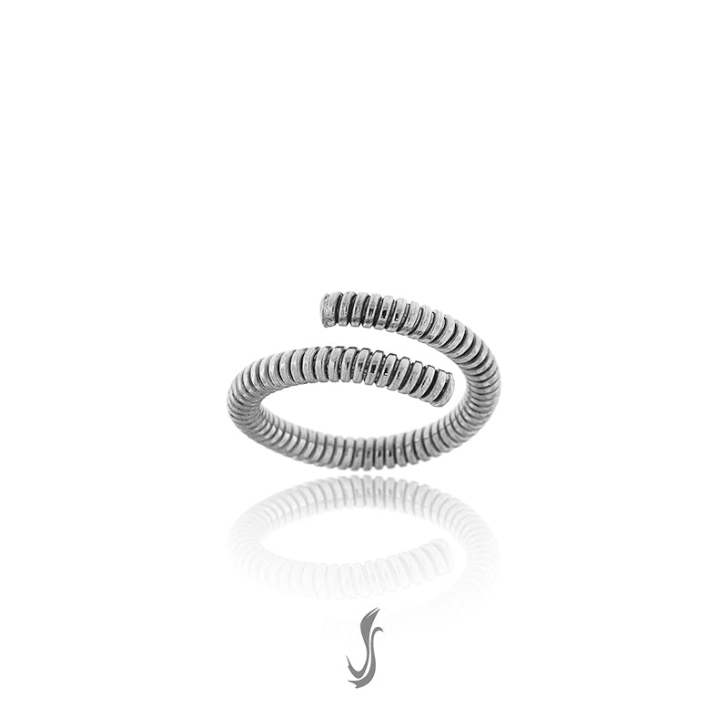 anello in argento un giro tubo gas