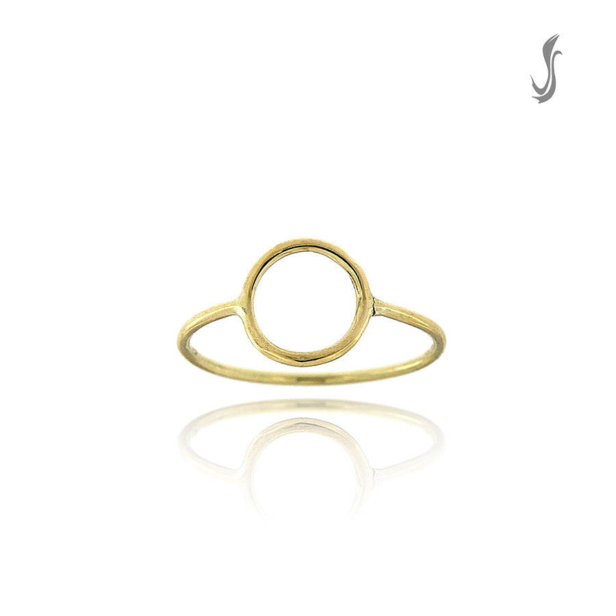 anello in oro con cerchio