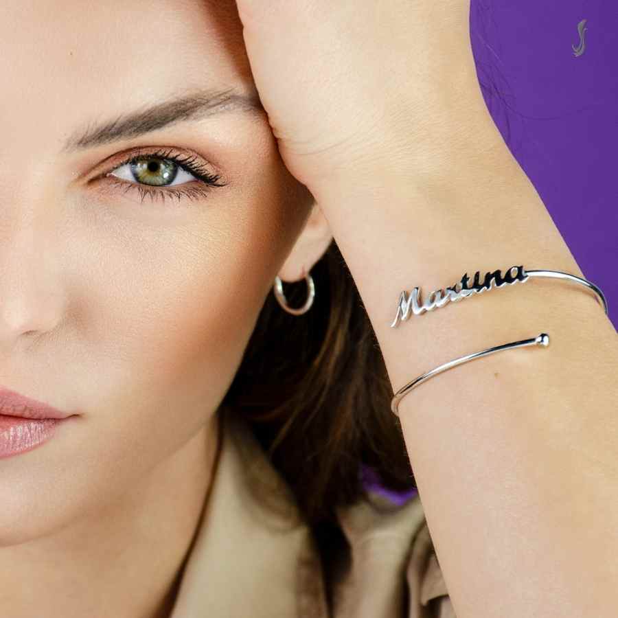 Bracciale personalizzato con Nome in Argento