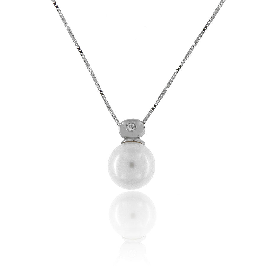 Collana di autentiche perle d'acqua dolce coltivate da 9 mm Collana di autentiche perle d'acqua dolce coltivate da 9 mm