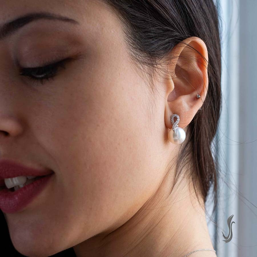orecchini con perle e diamanti 03450